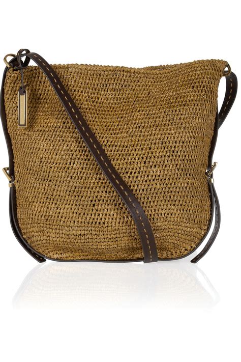 michael kors woven crossbody bag.